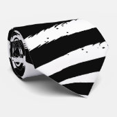 白黒ゼブラネックタイ ネクタイ (ロール)