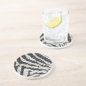 白黒ゼブラバイナリコード コースター (側面)