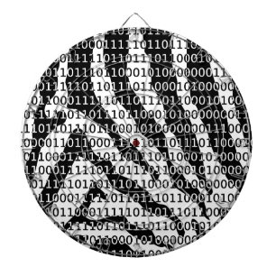 白黒ゼブラバイナリコード ダーツボード