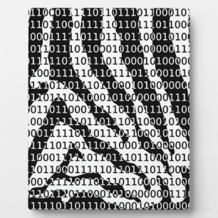白黒ゼブラバイナリコード フォトプラーク