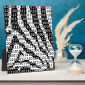 白黒ゼブラバイナリコード フォトプラーク (側面)