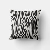 白黒ゼブラプリントとピアノコレクション クッション (裏面)