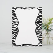 白黒ゼブラプリントカスタマイズレタヘッド (スタンド正面)