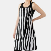 白黒ゼブラ印刷 エプロン (インサイチュ)