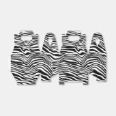 白黒ゼブラ印刷 フェイバーボックス (折り畳みなし)