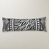 白黒ゼブラ印刷 ボディピロー (裏面)