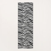 白黒ゼブラ印刷 ヨガマット (裏面)