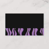 白黒ゼブラ印刷 名刺 (裏面)