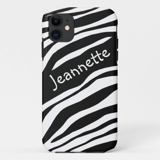 白黒ゼブラ印刷iPhone 5ケース Case-Mate iPhoneケース (裏面)