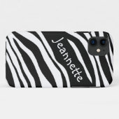 白黒ゼブラ印刷iPhone 5ケース Case-Mate iPhoneケース (裏面(横))
