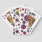 白黒ゼブラ水玉模様 トランプ (裏面)