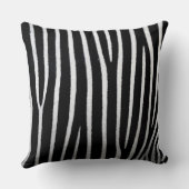 白黒ゼブラ縞模様 クッション (裏面)