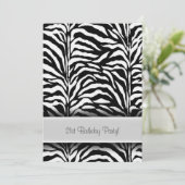 白黒ゼブラ21歳のパーティー 招待状 (スタンド正面)