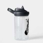 白黒ゼブラ ウォーターボトル (右面)