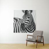 白黒ゼブラ タペストリー (インサイチュ)