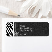 白黒ゼブラ；パリ ラベル (インサイチュ)