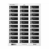 白黒ゼブラ；パリ ラベル (フルシート)