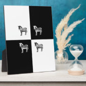 白黒ゼブラ フォトプラーク (側面)