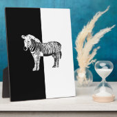 白黒ゼブラ フォトプラーク (側面)