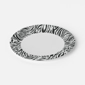 白黒ゼブラ ペーパープレート (アングル)