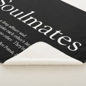 白黒ソウルメイトパーソナライズされた定義 シェルパブランケット (3/4)