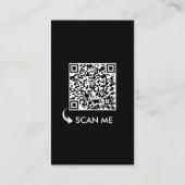 白黒ソーシャルメディアのアイコンContent Creator 名刺 (裏面)