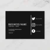 白黒ソーシャルメディア 名刺 (正面)