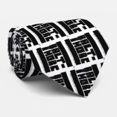 白黒タイのボルティモア ネクタイ (ロール)