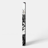 白黒タイガーアップルIPHONEケース iPhoneケース (左側面)