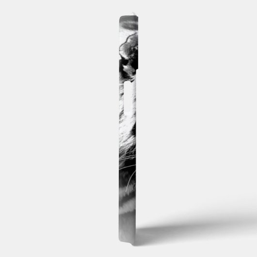 白黒タイガーアート写真 Case-Mate iPhoneケース (裏面 / 右)