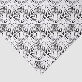 白黒タイガーシルエットティッシュペーパー 薄葉紙 (詳細)