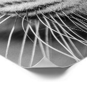 白黒タイガープリントポスター ポスター (角)