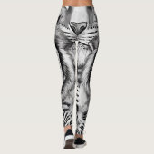 白黒タイガーレギンス レギンス (裏面)