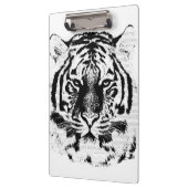 白黒タイガー顔 クリップボード (左)