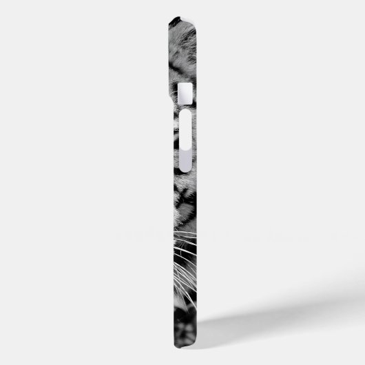 白黒タイガー顔 Case-Mate iPhoneケース (裏面 / 左)