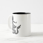 白黒タイドラゴン&エンジェル ツートーンマグカップ (正面左)