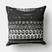 白黒タイプライター クッション (裏面)
