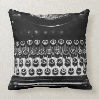 白黒タイプライター クッション