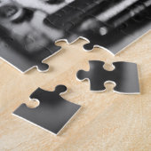 白黒タイプライター ジグソーパズル (側面)