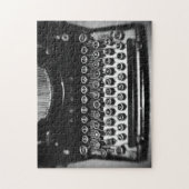 白黒タイプライター ジグソーパズル (縦)