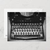 白黒タイプライター ポストカード (正面/裏面)