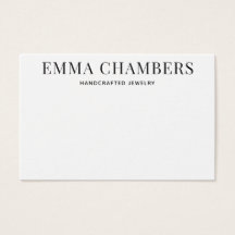 白黒タイポグラフィイヤリング表示カード