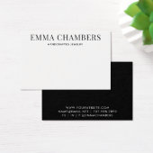 白黒タイポグラフィイヤリング表示カード (デスク)