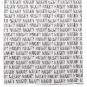 白黒タイポグラフィパターおもしろいンいけな シャワーカーテン (正面)