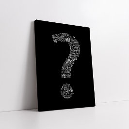 白黒タイポグラフィ キャンバスプリント