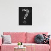 白黒タイポグラフィ キャンバスプリント (インサイチュ (リビング))