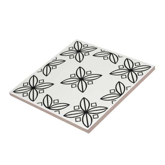 白黒タイル タイル (側面)