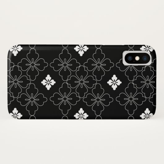 白黒タイルiPhone / iPadケース Case-Mate iPhoneケース (裏面(横))