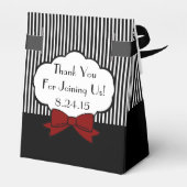 白黒タキシードストライプの- フェイバーボックス (裏面サイド)