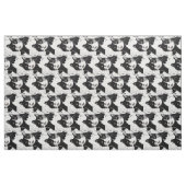 白黒タキシード猫の生地 ファブリック (ファットクウォーター)